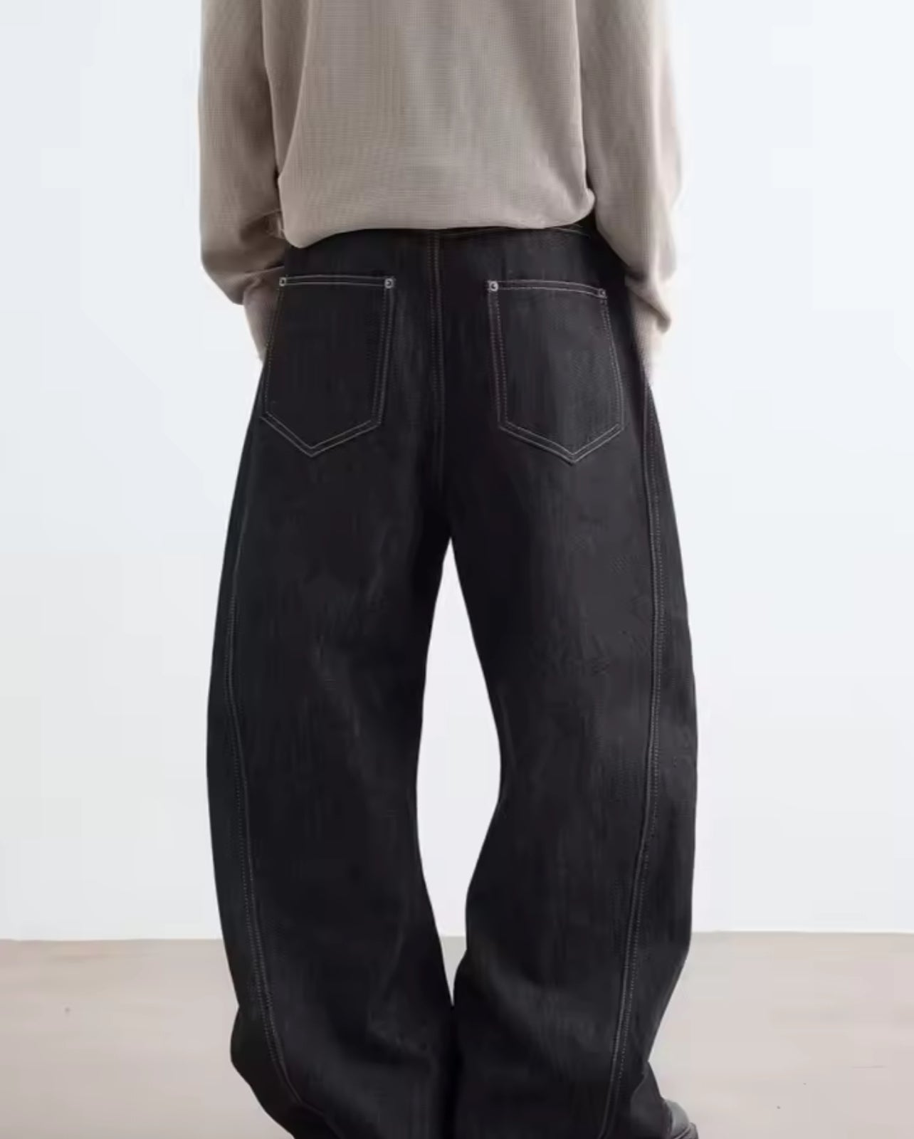 Raw black Japanese denim