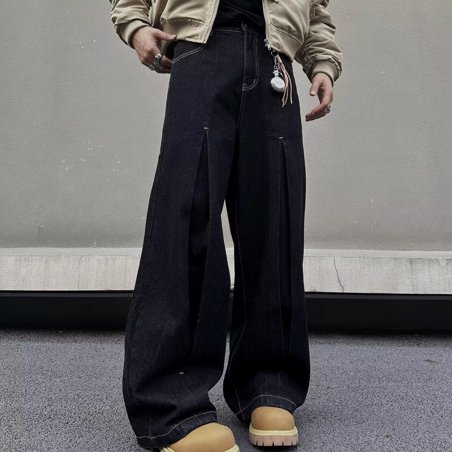 plain raw Japanese denim