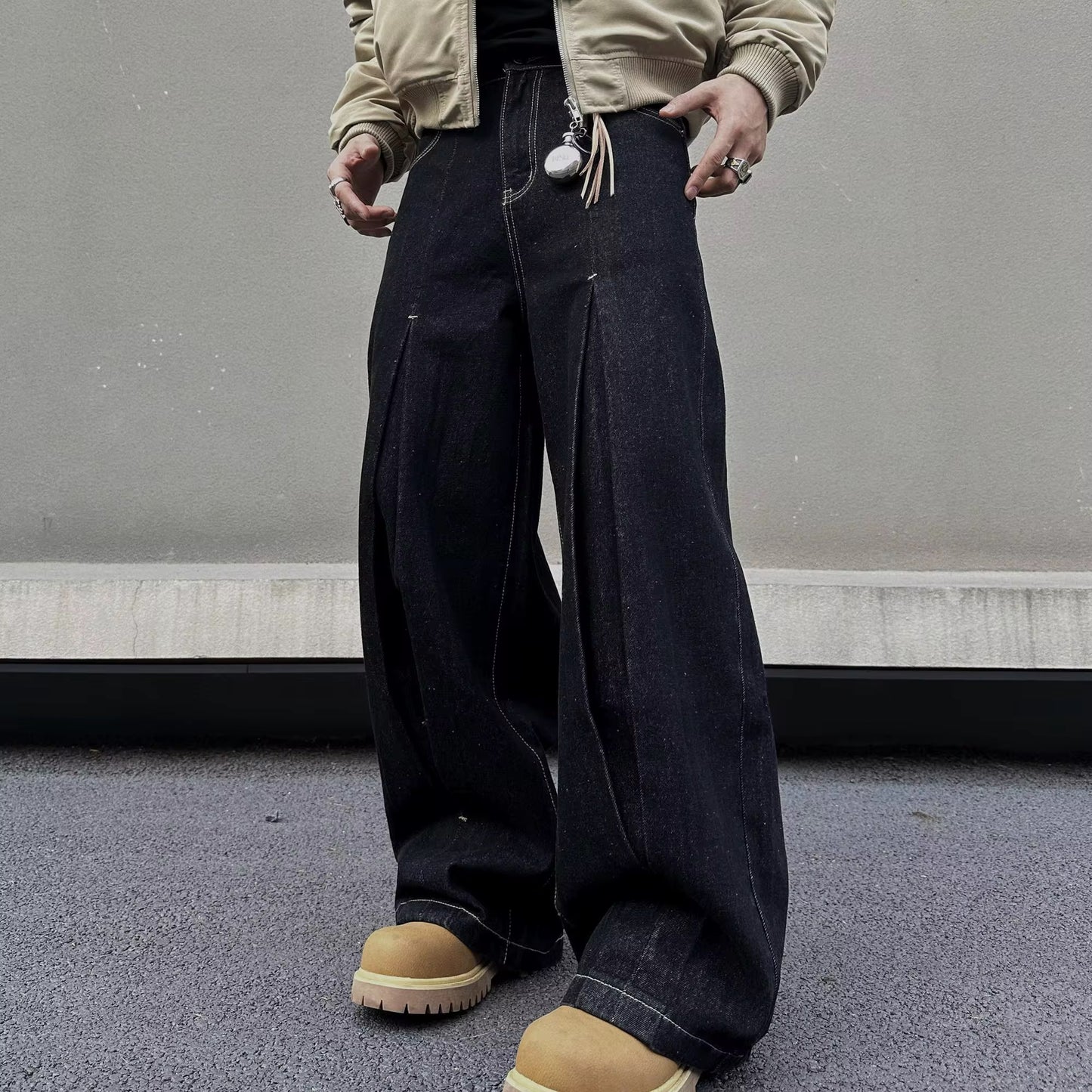 plain raw Japanese denim