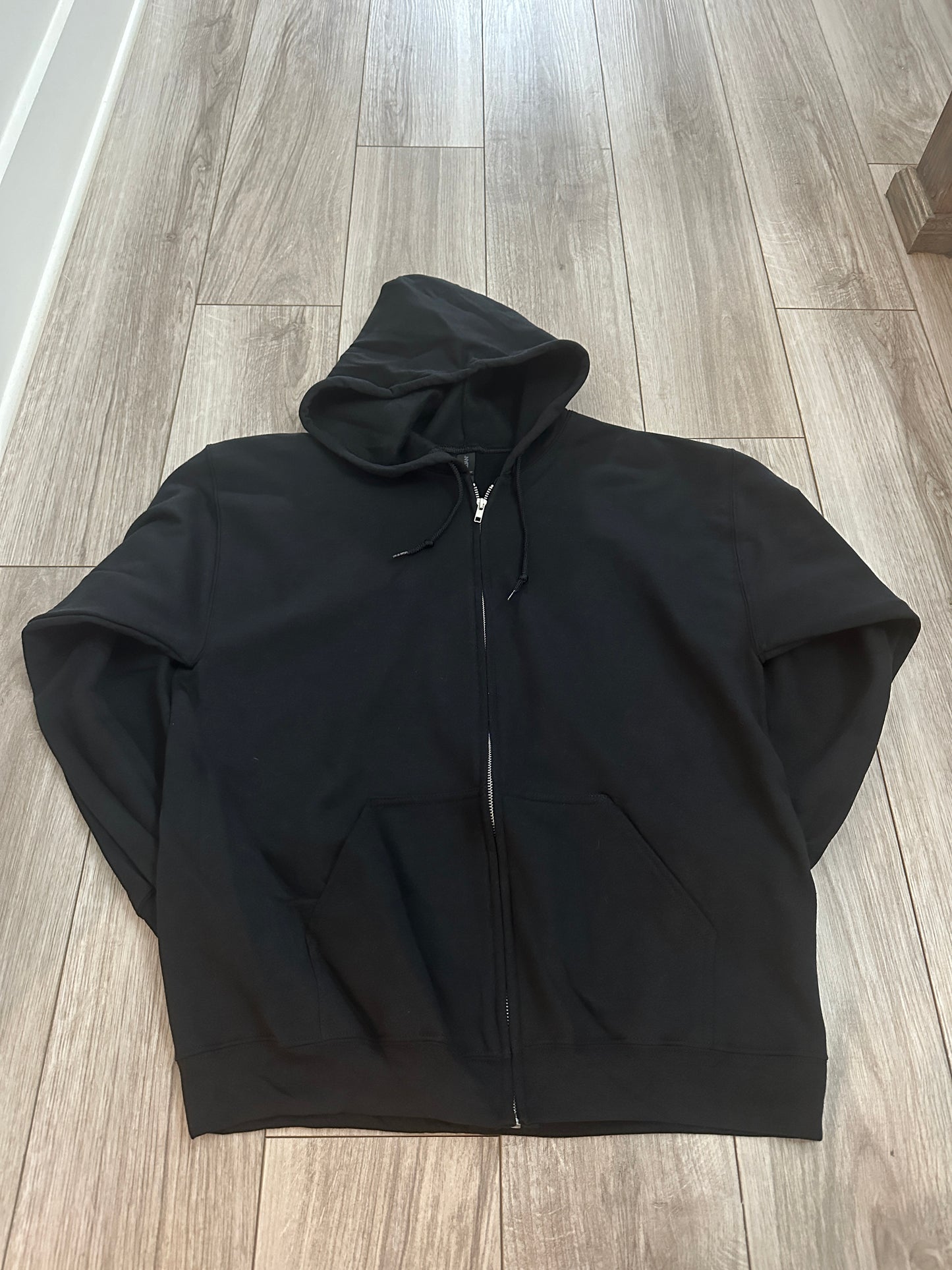 Blank black Zip-up hoodie