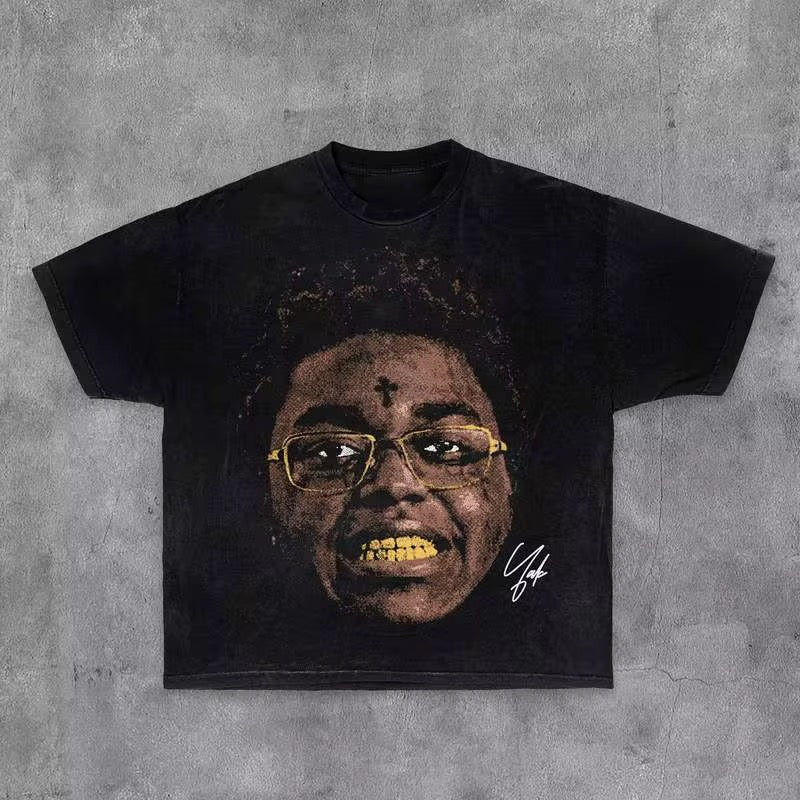 Graphic rapper tee