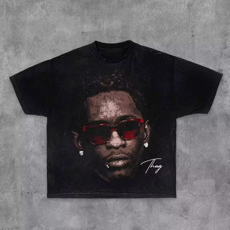 Graphic rapper tee