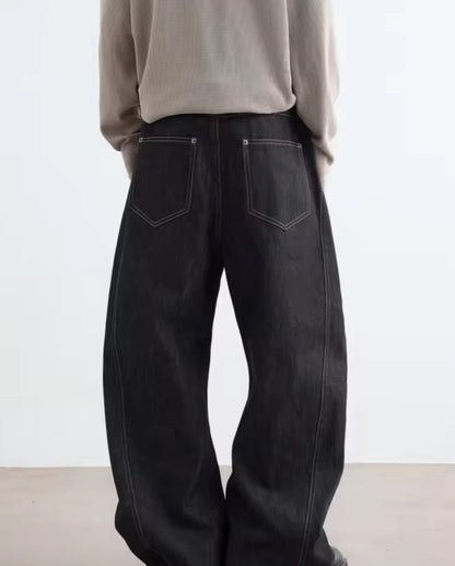 Raw black Japanese denim