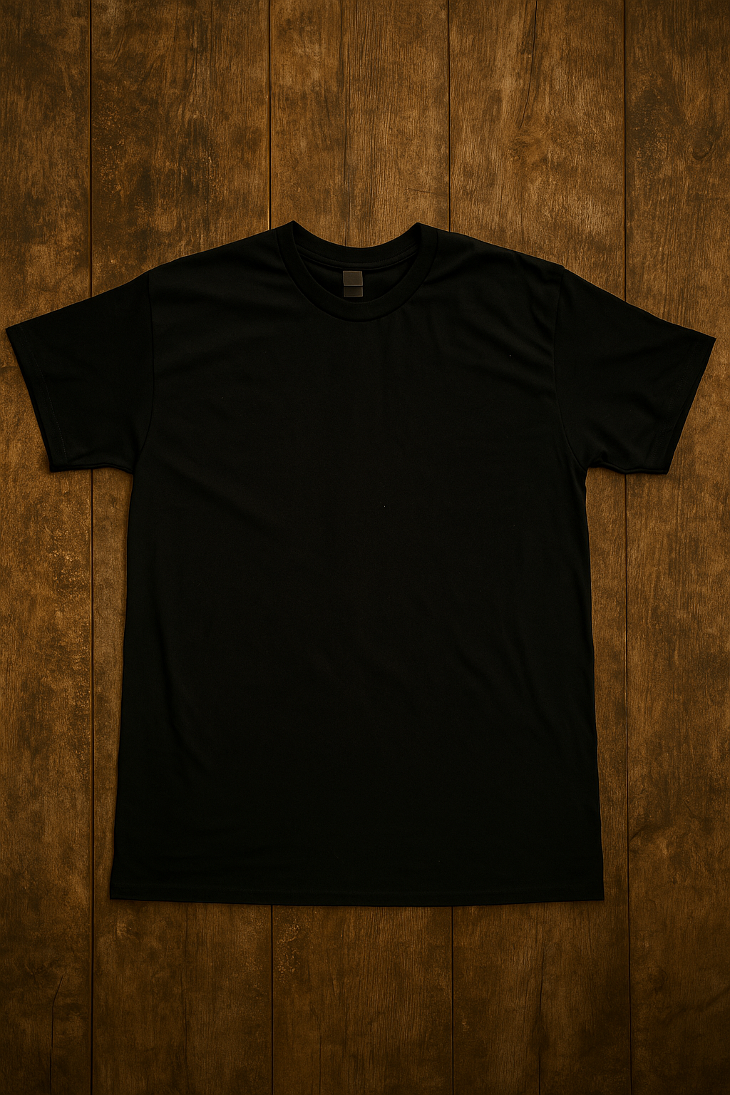 Blank black tee