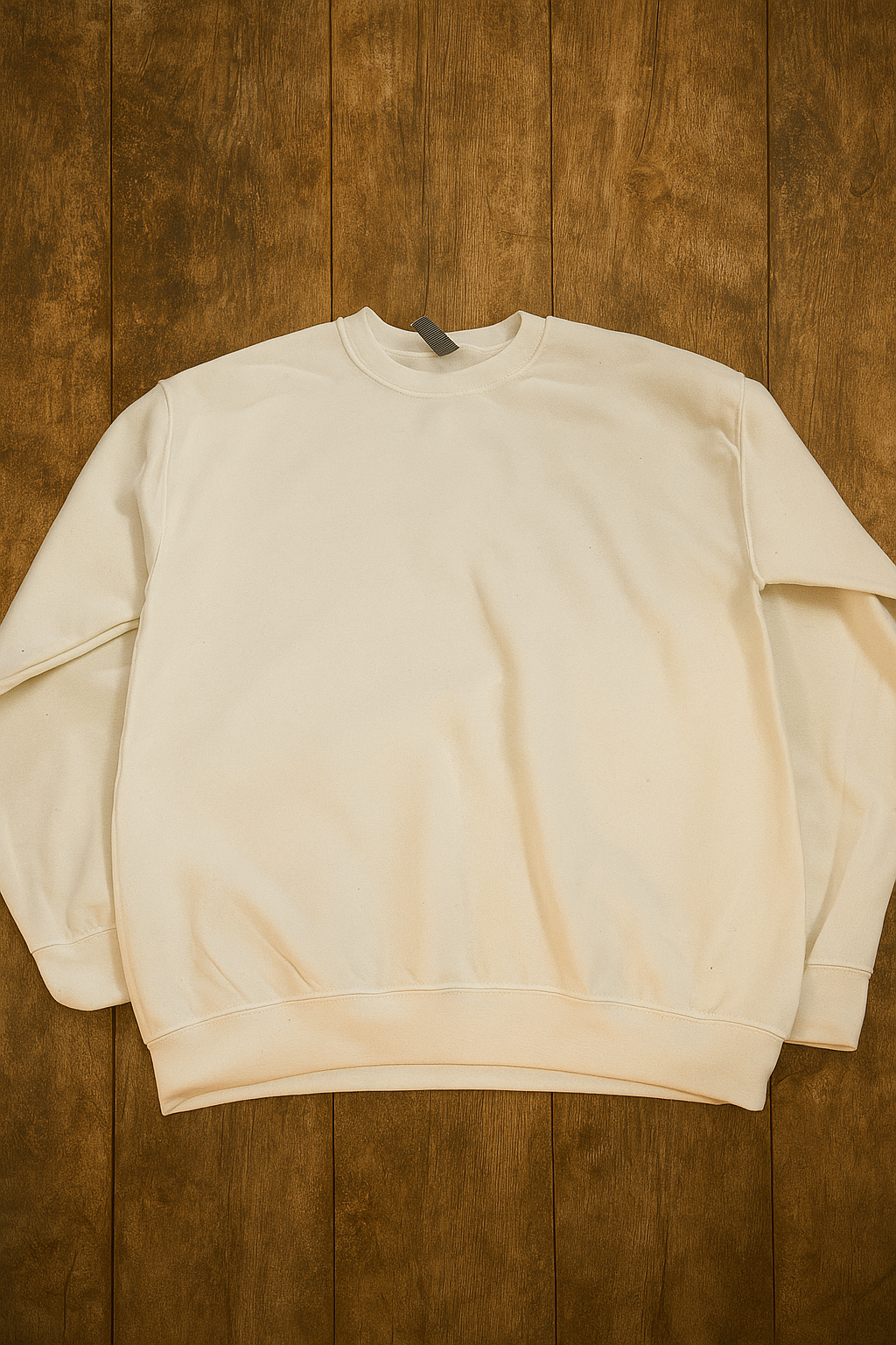 Blank long sleeve hoodless hoodie white