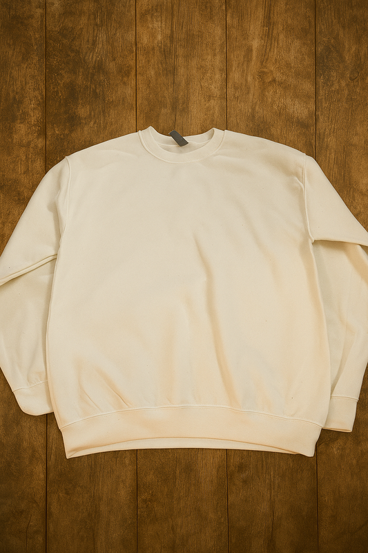 Blank long sleeve hoodless hoodie white